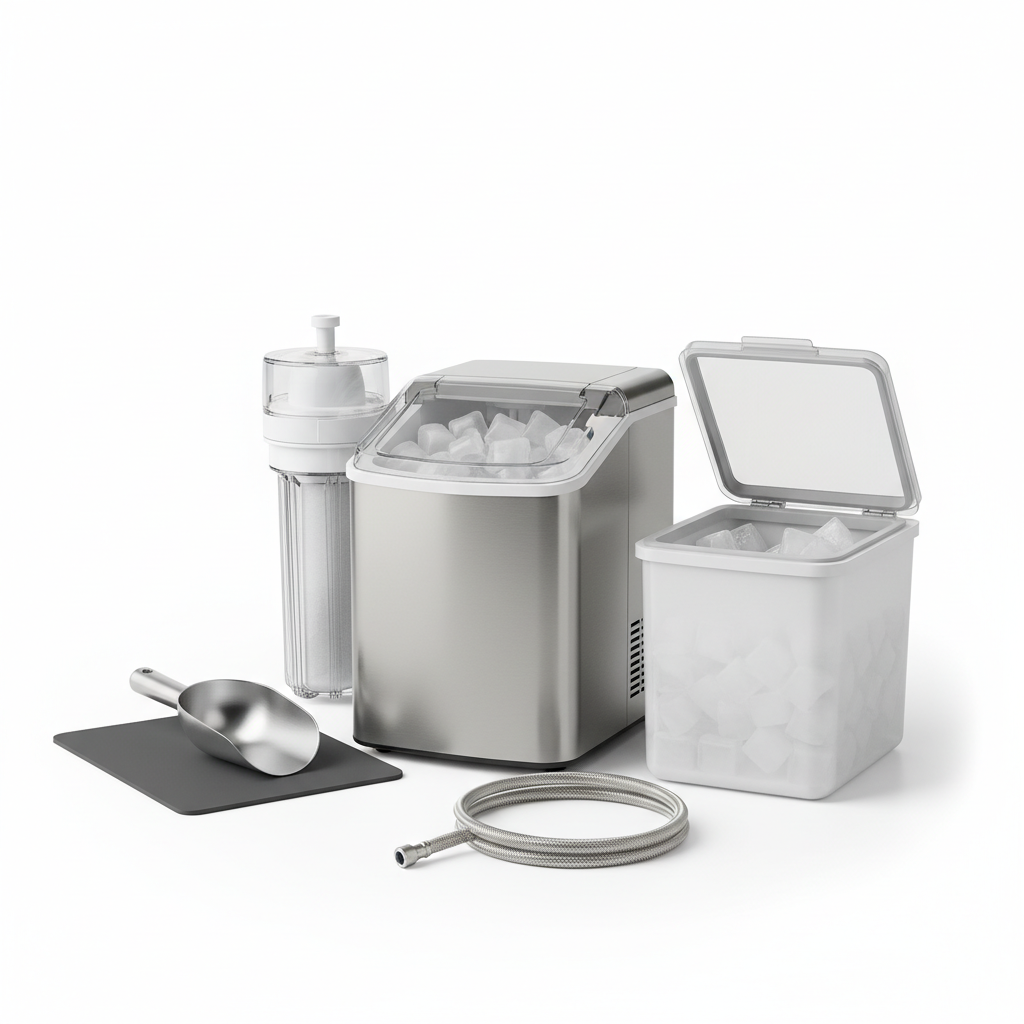 Eismaschinen mit herausnehmbarem Behälter visuel