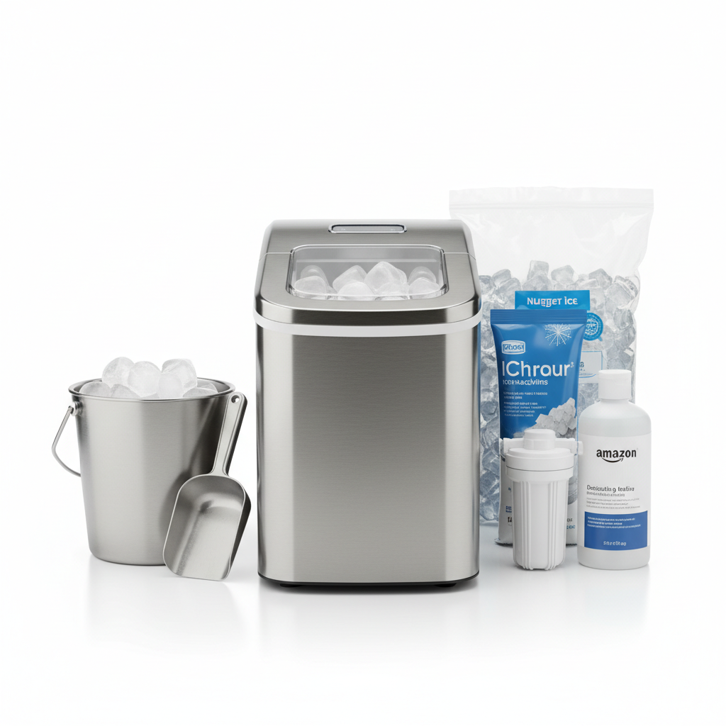 Eismaschinen mit herausnehmbarem Behälter visuel